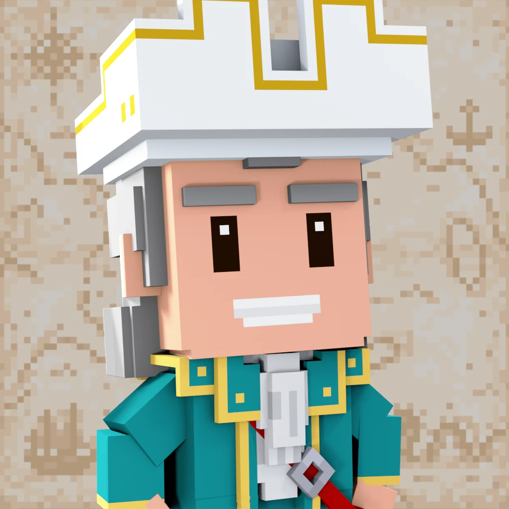 Pirate #9887 voxel render