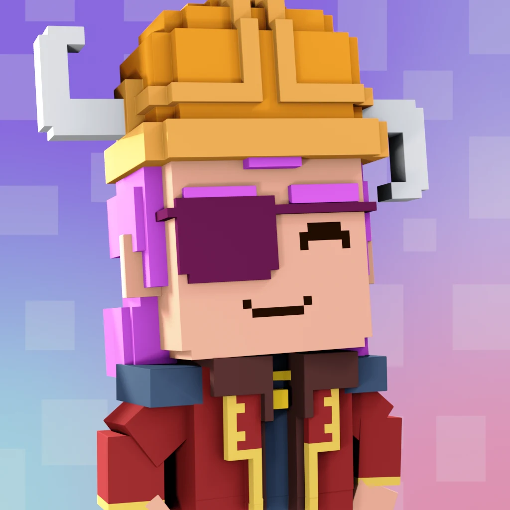 Pirate #9888 voxel render