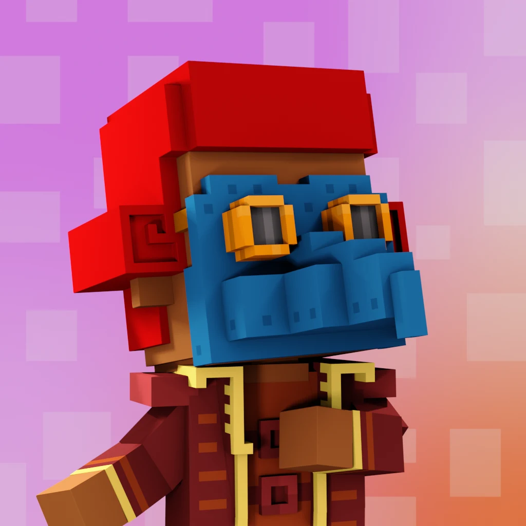 Pirate #989 voxel render