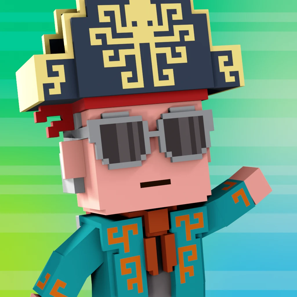 Pirate #9898 voxel render