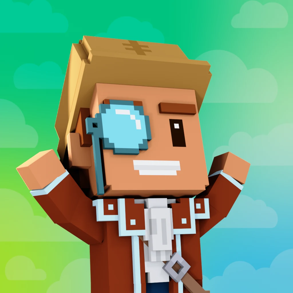 Pirate #9901 voxel render