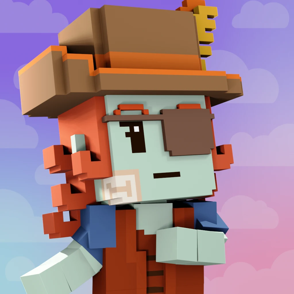 Pirate #9903 voxel render