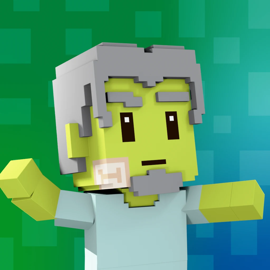Pirate #9909 voxel render