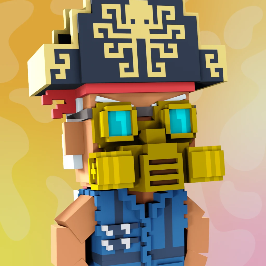 Pirate #9913 voxel render