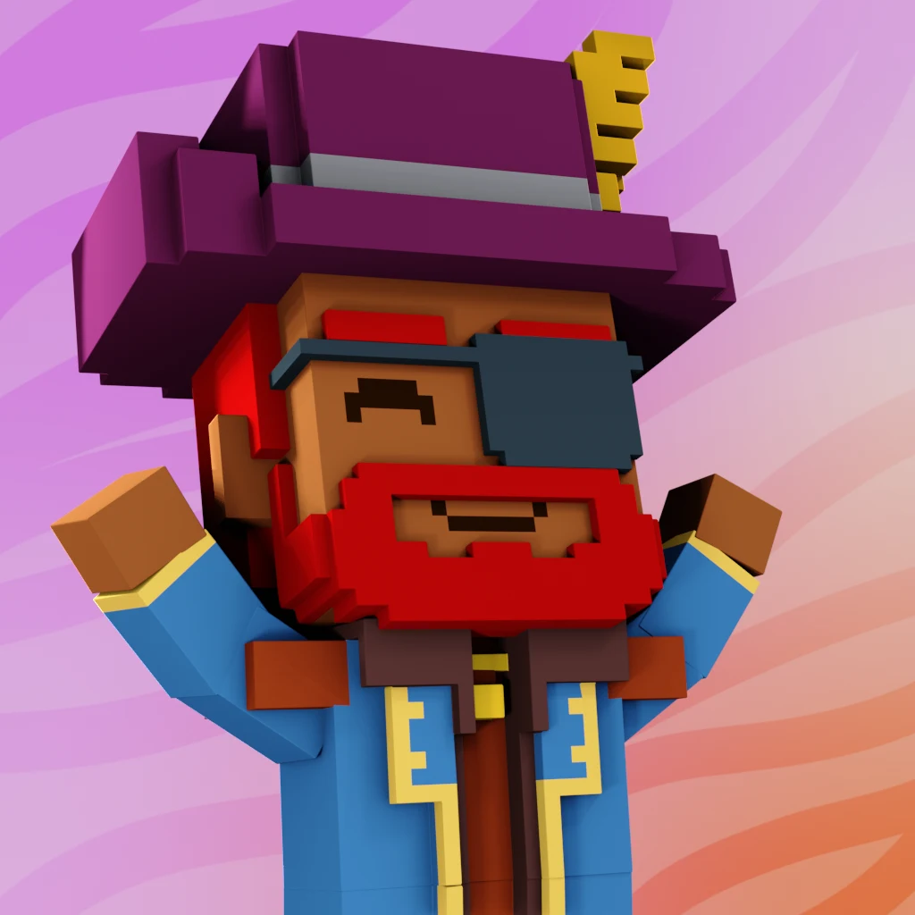 Pirate #9916 voxel render