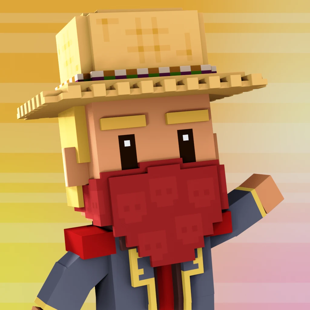 Pirate #9918 voxel render