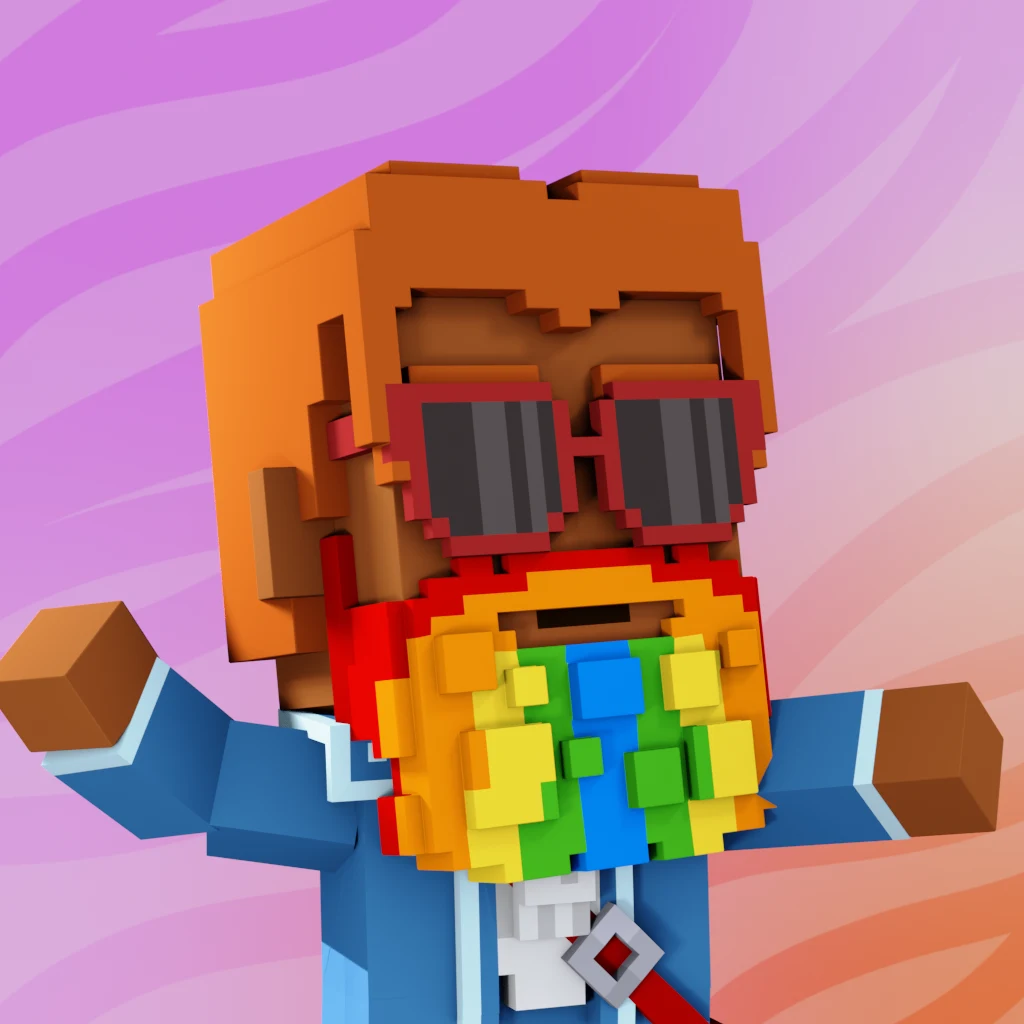 Pirate #9919 voxel render
