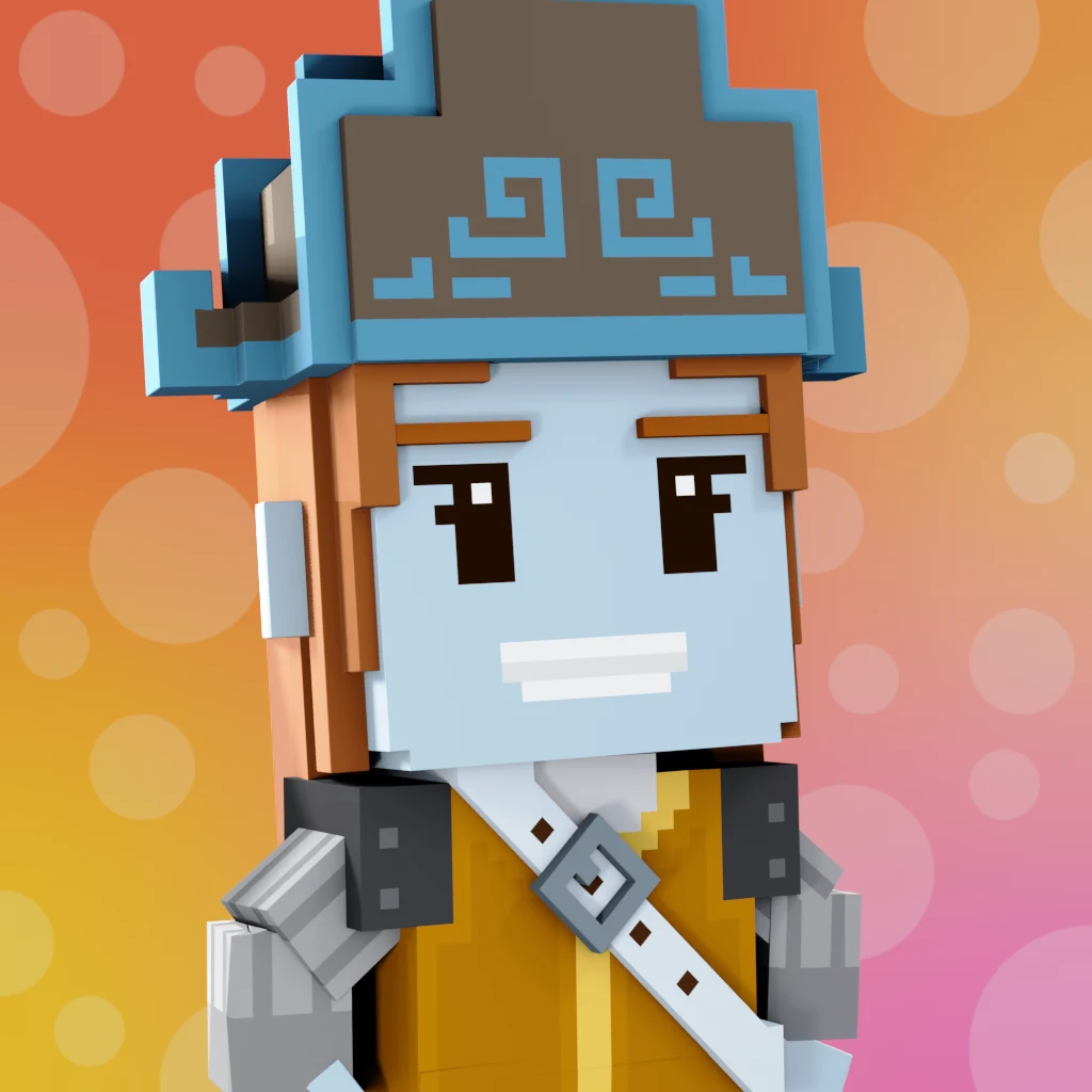 Pirate #9921 voxel render