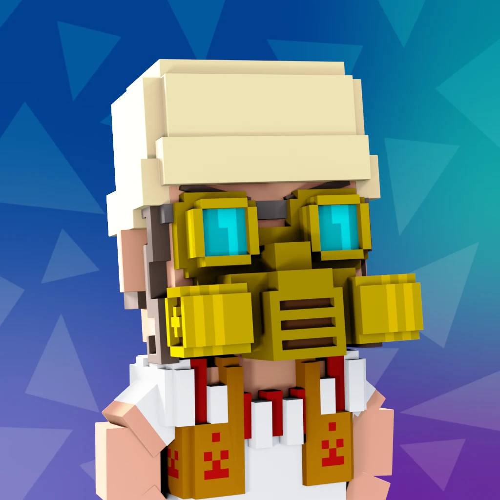 Pirate #9924 voxel render
