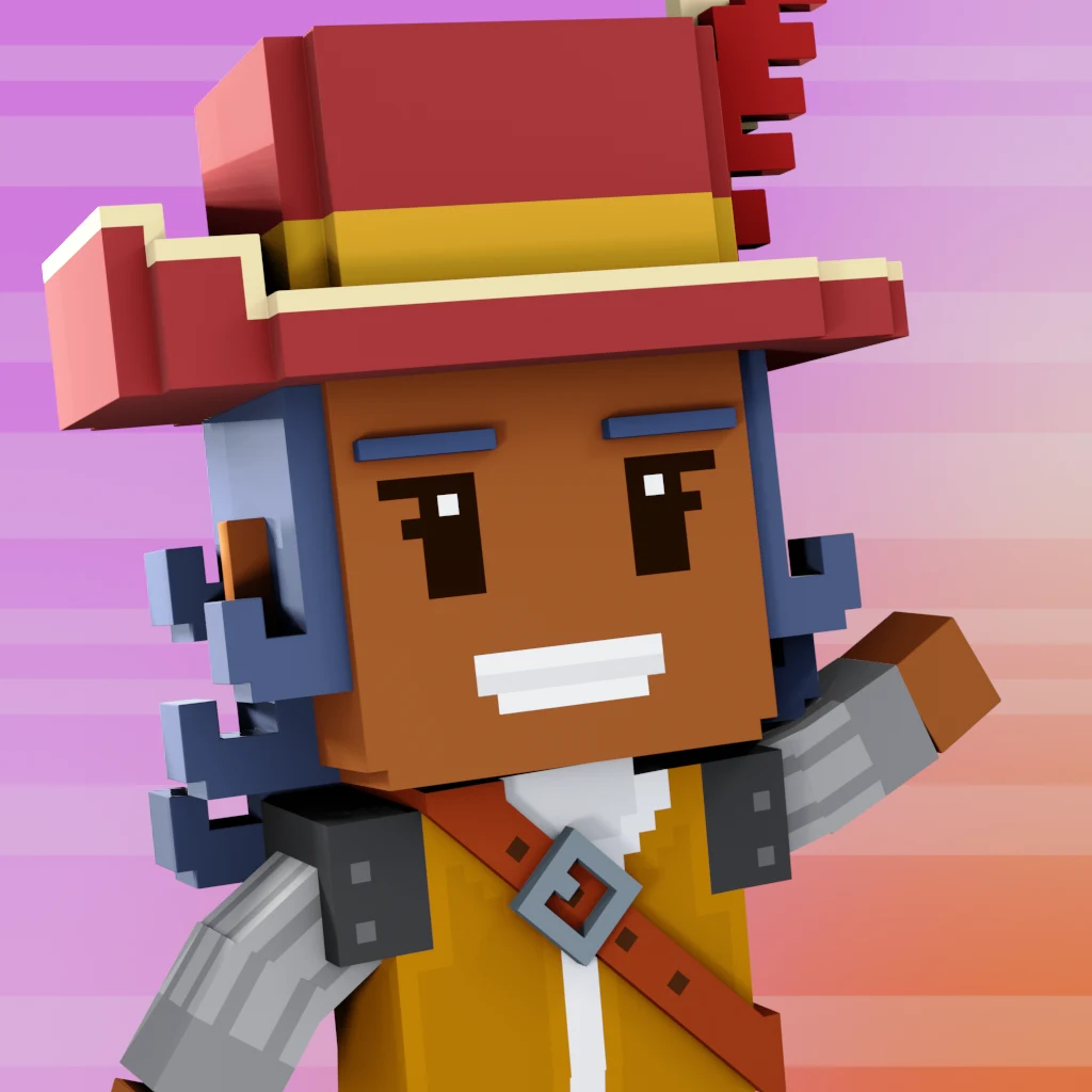 Pirate #993 voxel render