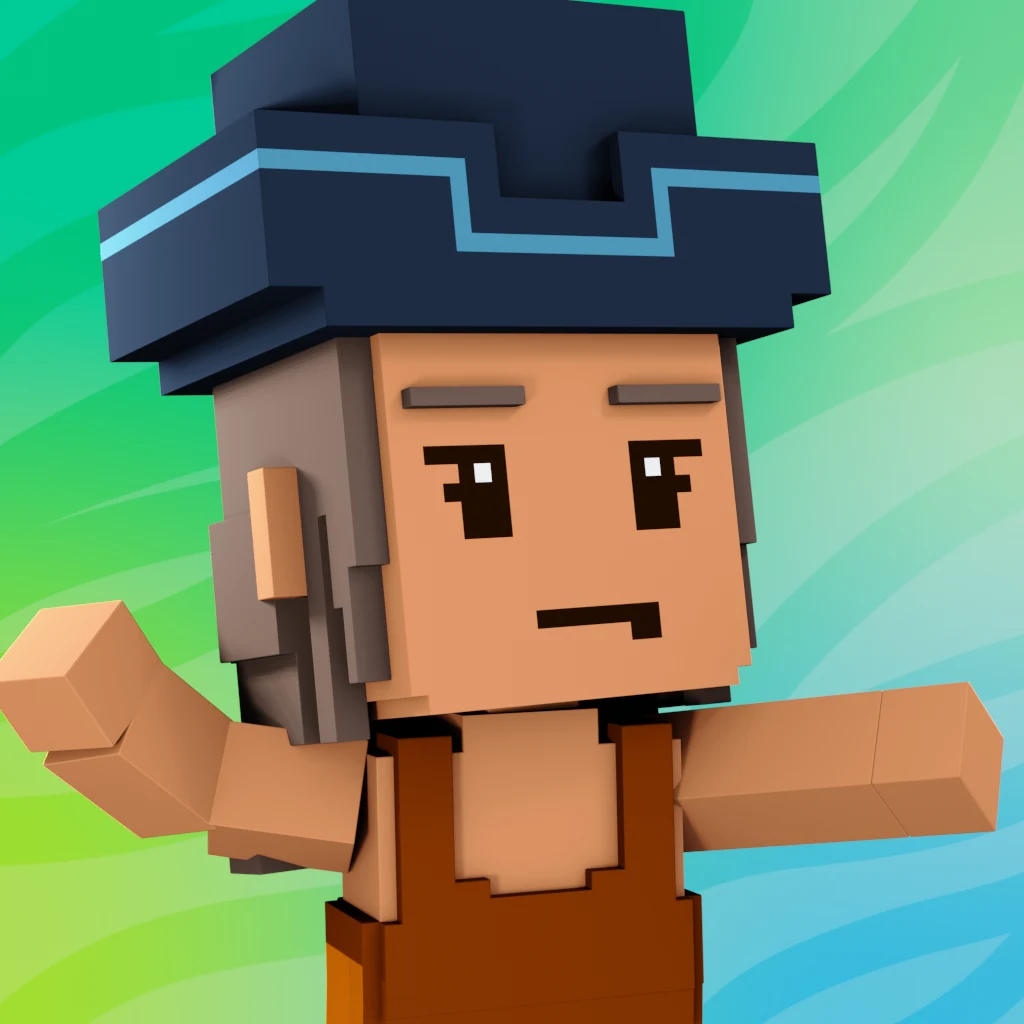 Pirate #9938 voxel render