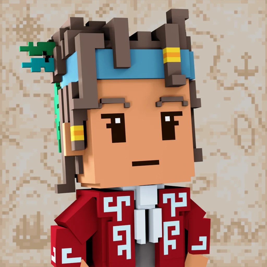 Pirate #9950 voxel render