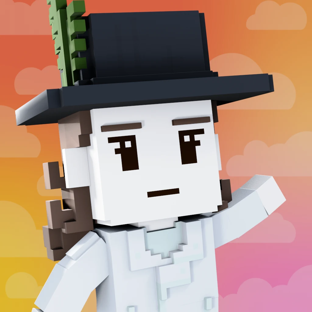 Pirate #9955 voxel render
