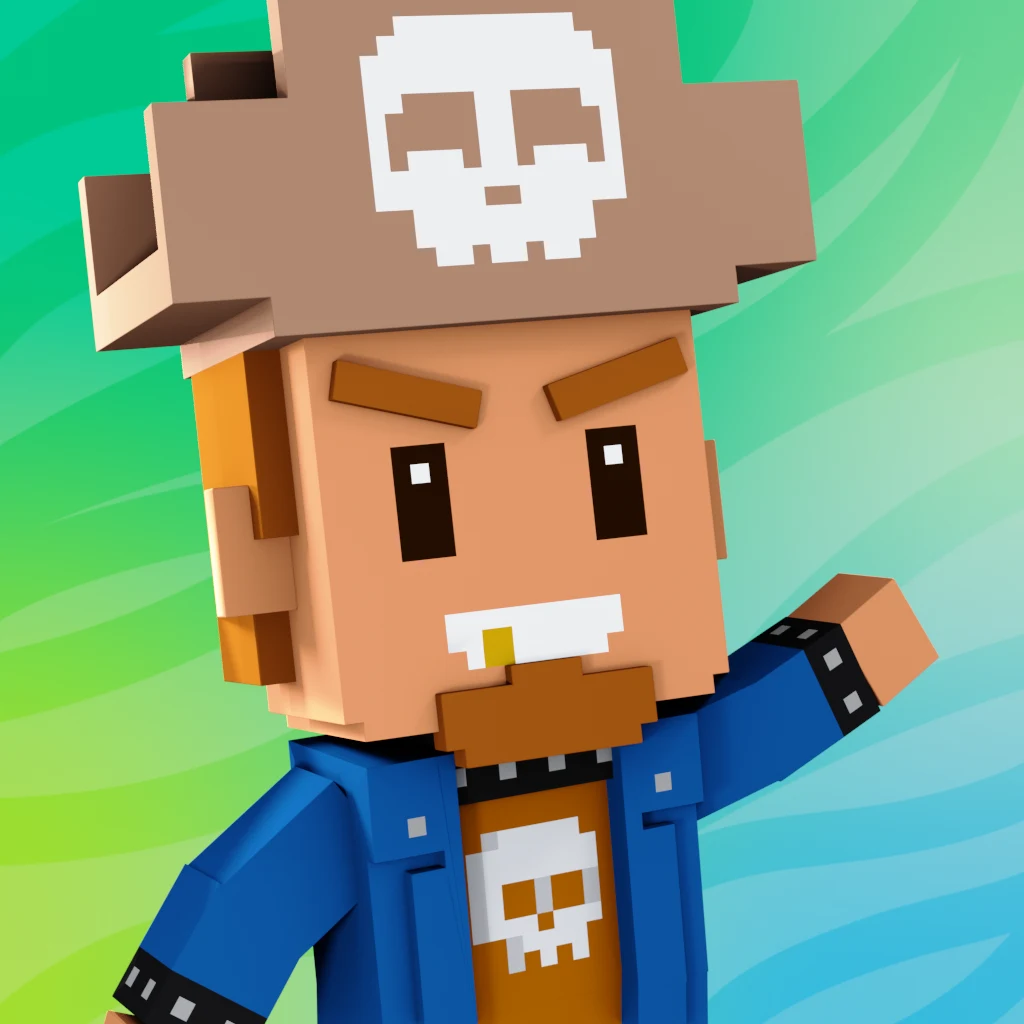 Pirate #9957 voxel render