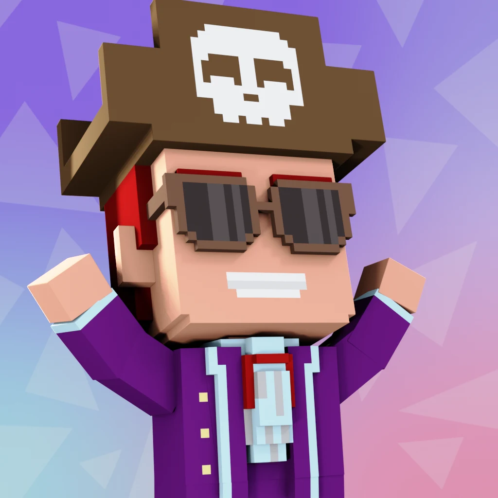 Pirate #9958 voxel render