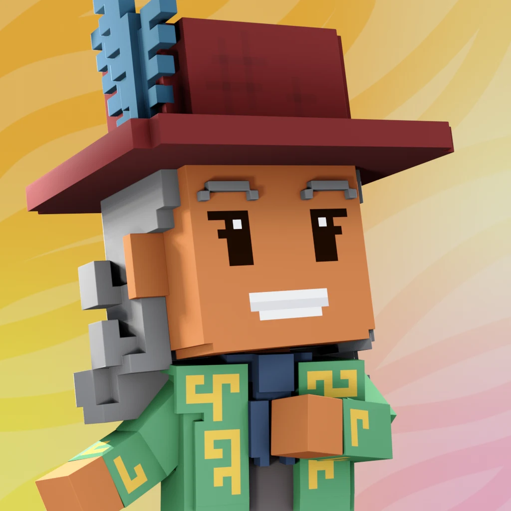 Pirate #9963 voxel render