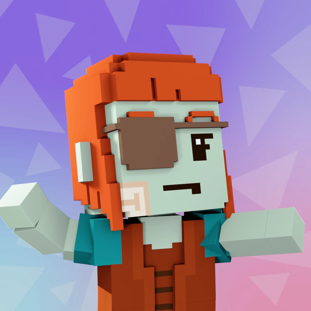Pirate #9965 voxel render