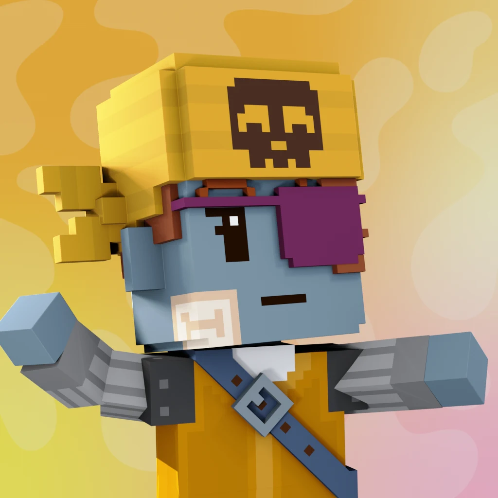 Pirate #9968 voxel render