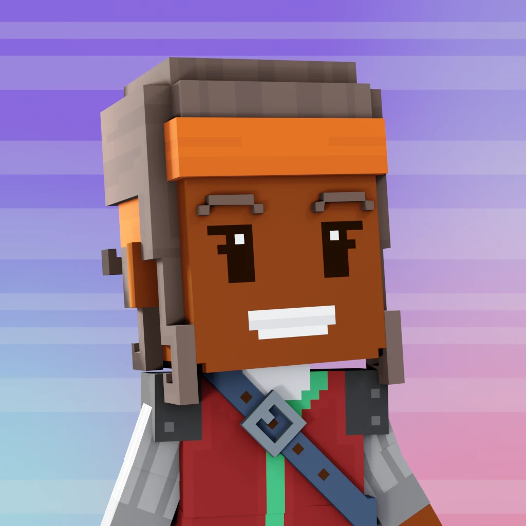 Pirate #9970 voxel render