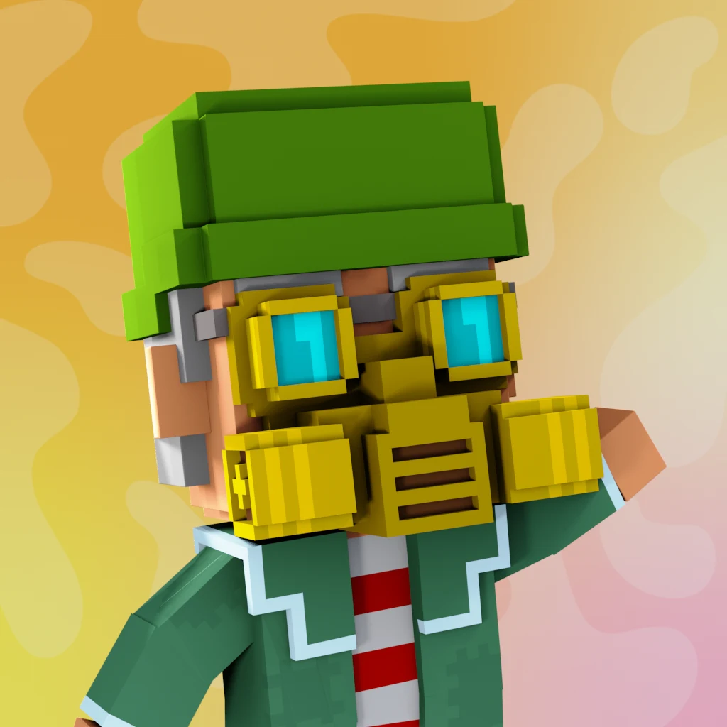 Pirate #998 voxel render