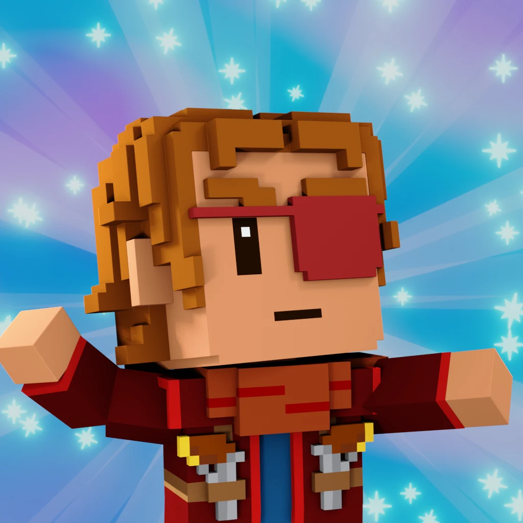 Pirate #9985 voxel render
